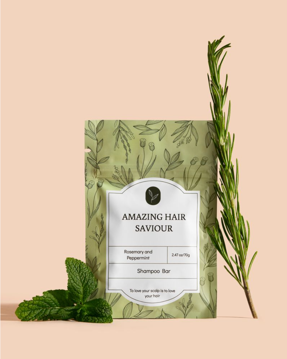 Rosemary Peppermint Shampoo Bar - natural vegan sulfate free